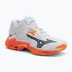 Обувки за волейбол Mizuno Wave Lightning Z8 Mid white/fiery coral 2/citrus