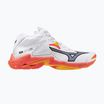 Mizuno Wave Lightning Z8 Mid white/fiery coral 2/citrus обувки за волейбол