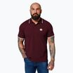 Мъжка поло тениска Pitbull West Coast Polo Pique Stripes Regular burgundy