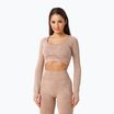 Дамски тренировъчен екип с дълъг ръкав Carpatree Yasmine Seamless beige stone wash