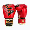 RAJA BOXING Произход Стандартна естествена кожа червени боксови ръкавици