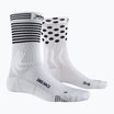 Чорапи за колоездене X-Socks Bike Race 4.0 artcic white/dot/stripe