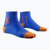 Мъжки чорапи за бягане X-Socks Run Perform Ankle twyce blue/orange