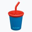 Klean Kanteen Детска стоманена чаша със сламка с капак 296 ml миконосово синя чаша