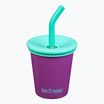 Klean Kanteen Детска стоманена чаша със сламка 296 ml чаша с пенливо грозде