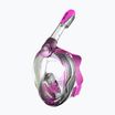 Детска целолицева маска за шнорхелинг SEAC Magica black silicone/pink