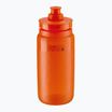Elite FLY Tex 550 ml прозрачна/оранжева червена велосипедна бутилка