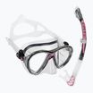 Комплект за гмуркане Cressi Big Eyes Evolution + Alpha Ultra Dry black/pink