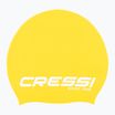 Шапка за плуване с дълга коса Cressi Loira жълто/бяло