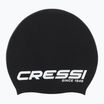 Шапка за плуване с дълга коса Cressi Loira черна/бяла