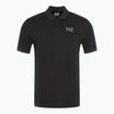 Мъжка тениска EA7 Emporio Armani Train 7 Lines Polo black 0200