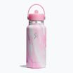 Hydro Flask Wide Flex Straw Cap Jelly 945 ml розова термална бутилка с вихрушка