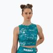 Дамски топ за тренировка NEBBIARough Girl Crop green