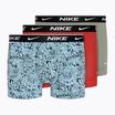 Мъжки боксерки Nike Everyday Cotton Stretch Trunk 3 чифта aquarius blue lg print/grey/uni red