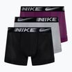 Мъжки боксерки Nike Dri-Fit Essential Micro Trunk 3 чифта violet/wolf grey/black