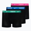 Мъжки боксерки Nike Everyday Cotton Stretch Trunk 3 чифта синьо/тюркоазено/розово