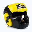 Боксова каска Fairtex Diagonal Vision Sparring - Full Head Coverage black/yellow