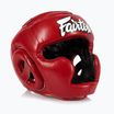 Детска боксьорска каска Fairtex Headguard for Kids red