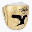 Боксова каска Top King Super Star бяла/златна