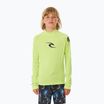 Rip Curl Brand Wave UPF Rash Vest детска плувна жилетка с дълъг ръкав lime