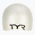 Детска шапка за плуване TYR Wrinkle-Free Silicone white