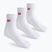 Мъжки чорапи за тенис Wilson Quarter 3 чифта бели WRA803101