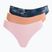 Дамски ремъци Under Armour Pure Stretch Ns 3 чифта canyon pink/black
