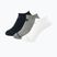 New Balance Performance Памучни плоски чорапи 3 чифта бяло/черно/сиво