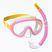 Детски комплект за шнорхелинг Mares Combo Jelly pink/yellow/clear