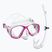 Детски комплект за шнорхелинг Mares Tapu Jr pink/white/clear