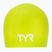 Шапка за плуване TYR Long Hair Wrinkle Free Silicone limelight
