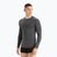 Дълъг ръкав термоактивен мъжки icebreaker Merino 150 Anatomica Crewe jet heather
