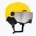 Детска ски каска Salomon Orka Visor S2 вибриращо жълто