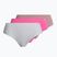 Under Armour дамски безшевни бикини Ps Thong 3-Pack pink 1325615-697
