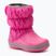 Crocs Winter Puff Детски ботуши за сняг електриково розово/светло сиво