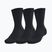 Чорапи Under Armour Training Cotton Crew 3 чифта black/black/white