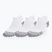 Чорапи за бягане Under Armour Dry Run Cushion No Show 3 чифта white/halo gray/reflective