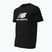 Мъжка тениска New Balance Stacked Logo black