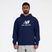 Мъжки суитшърт New Balance Stacked Logo French Terry Hoodie navy