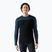 Мъжка термоактивна блуза с дълъг ръкав Smartwool Classic Thermal Merino Base Layer Colorblock Crew Boxed twilling blue/black