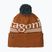 Зимна шапка Patagonia Powder Town hut tripper logo: cinnamon brown