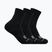 Чорапи HOKA Quarter Run Sock 3-Pack black/black/black