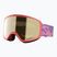 Детска скиорска маска Salomon Lumi Acces Jr S2 sun kissed coral/flash gold