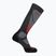 Скиорски чорапи Salomon S/Pro Anthracite/Medium Grey/Fiery Red