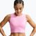 Дамска тениска Nike Pro pink rise/white