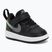 Детски обувки Nike Court Borough Low black/smoke grey/white/illusion green