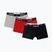 Мъжки боксерки Nike Jordan Flight Cotton Trunk 3бр в червено/черно за фитнес