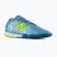 Футболни обувки New Balance Tekela Team Low V5 IN metallic blue/alkaline green/team navy