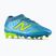 Детски футболни обувки New Balance Tekela Team V5 FG metallic blue/alkaline green