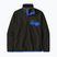 Мъжки поларен суитшърт Patagonia Lightweight Synchilla Snap-T Pullover black w/p6 blue